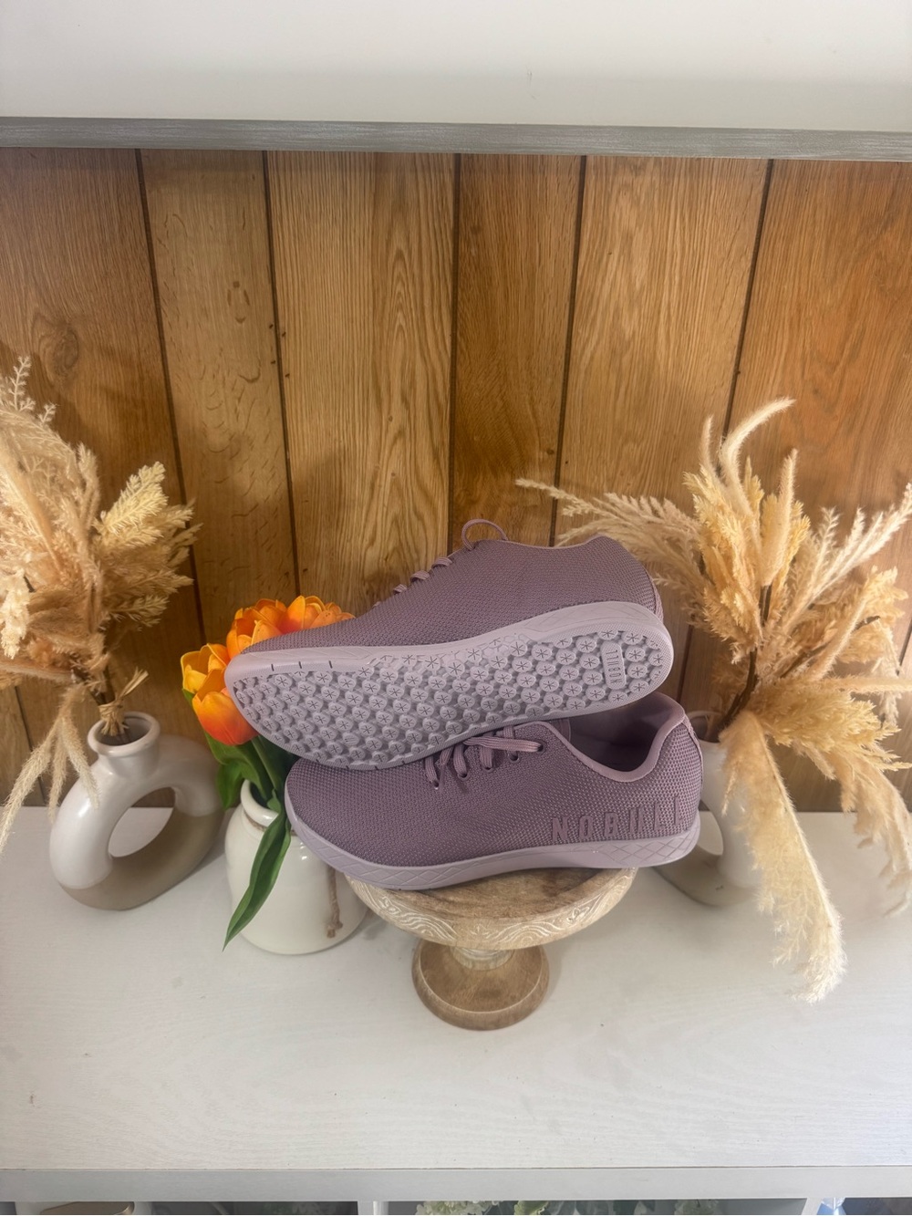NOBULL Mauve Knit Low-Top Sneakers